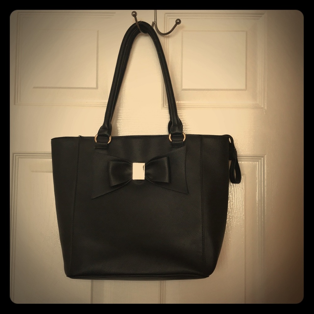 Black Bow Tie Handbag